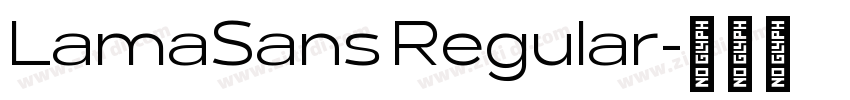 LamaSans Regular字体转换